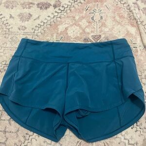 Lululemon Athletica Blue Athletic Shorts with Contoured Hem